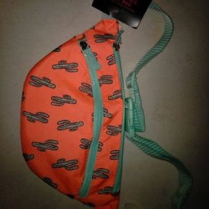 Pink/Teal Cactus Fanny Pack | No Boundaries